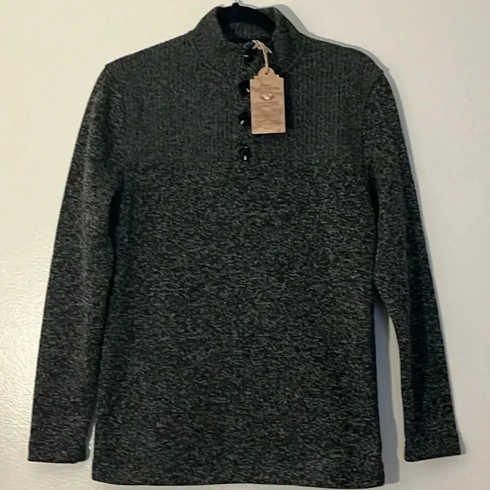 Telluride | New Pullover heather gray top sweater Men’s size S warm long sleeve
